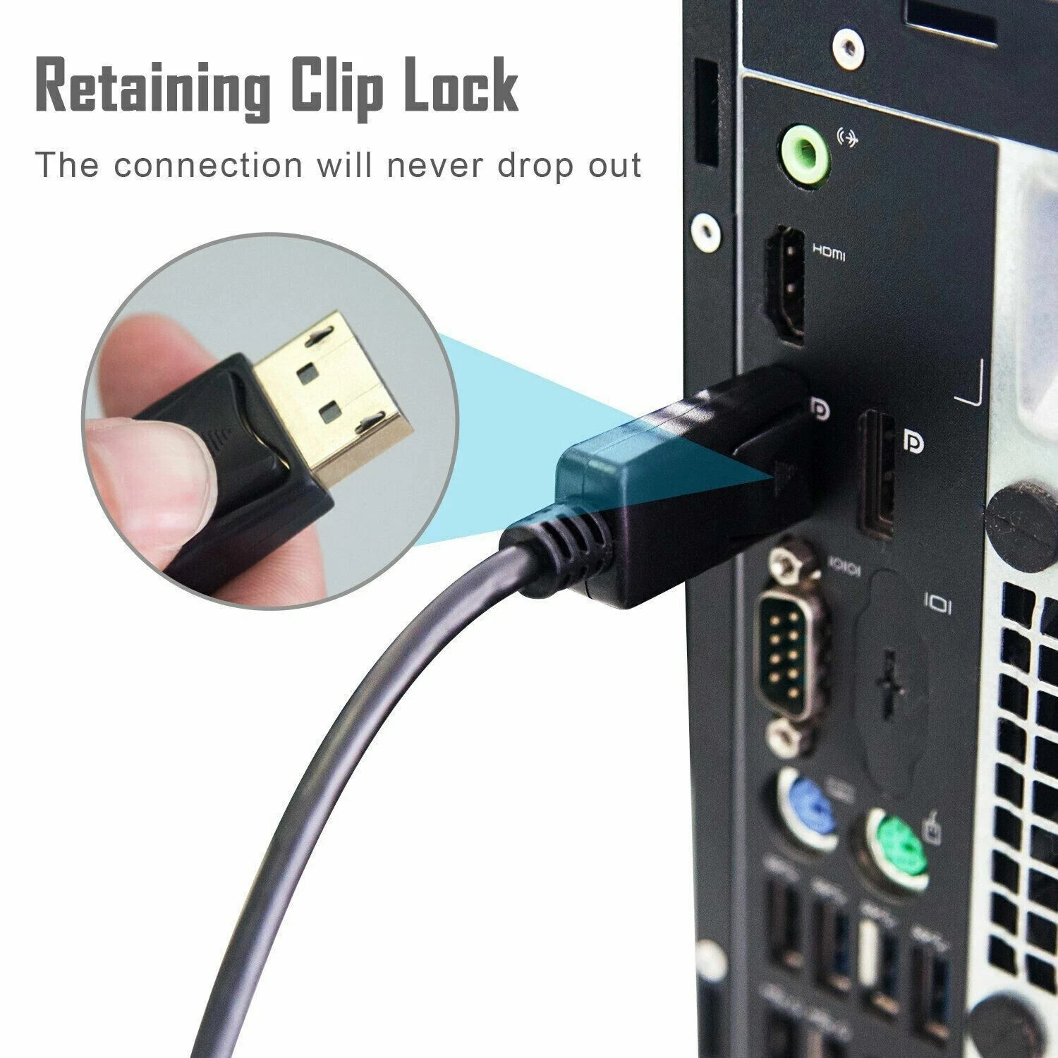 6/10/15 Ft Gold Plated DP DisplayPort to DVI-D Male Dual Link Cable 2k 4k 1080P