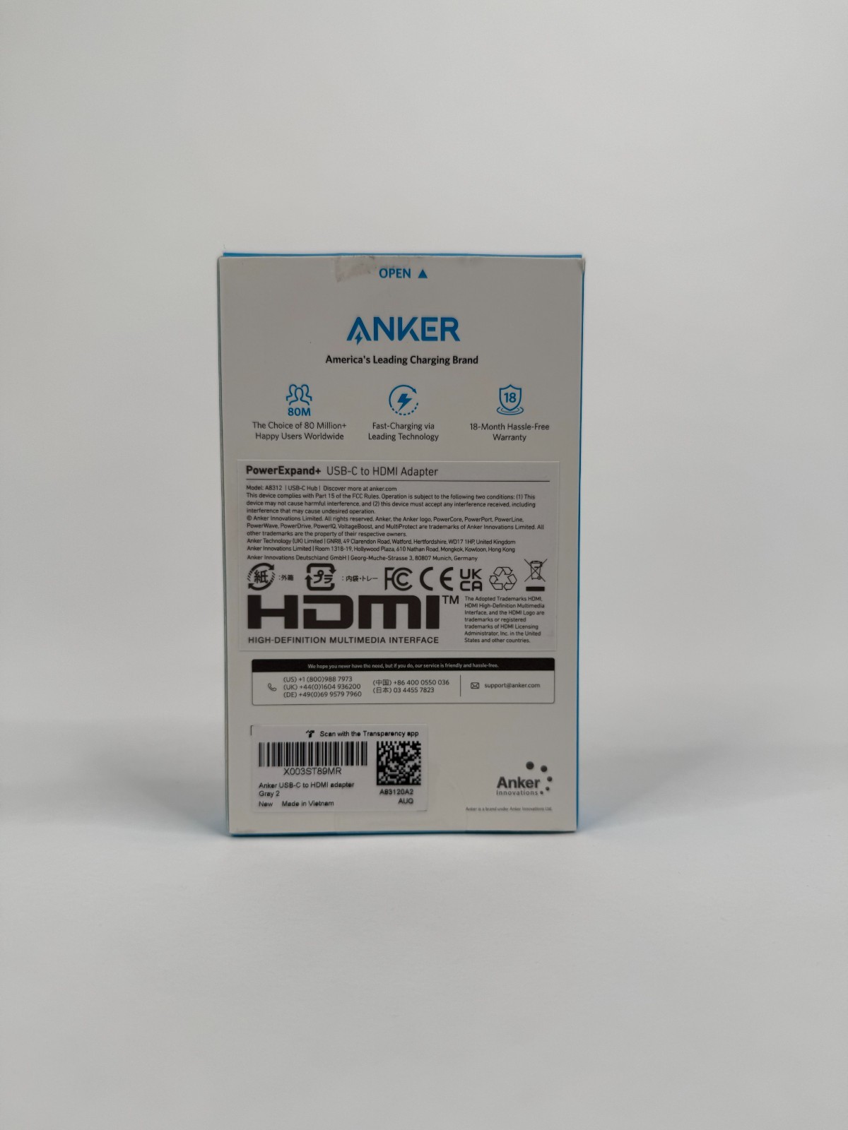 Anker USB C to HDMI Adapter (@60Hz), 310 USB-C(4K HDMI), for MacBook Pro, Galax