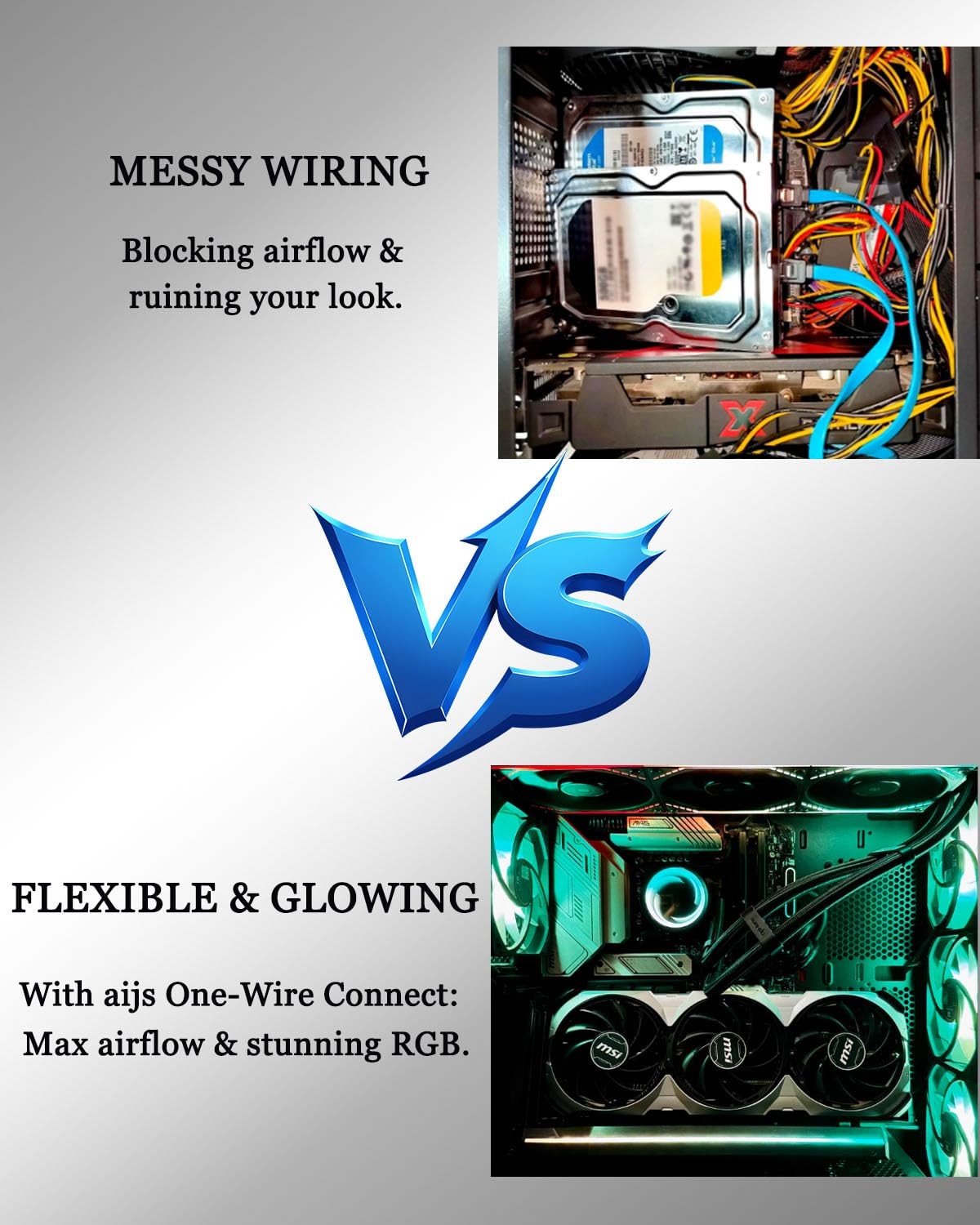 24PIN PSU Extension Cable,30CM ARGB LED PC Cable,18AWG 90 Degree Right-Angle …