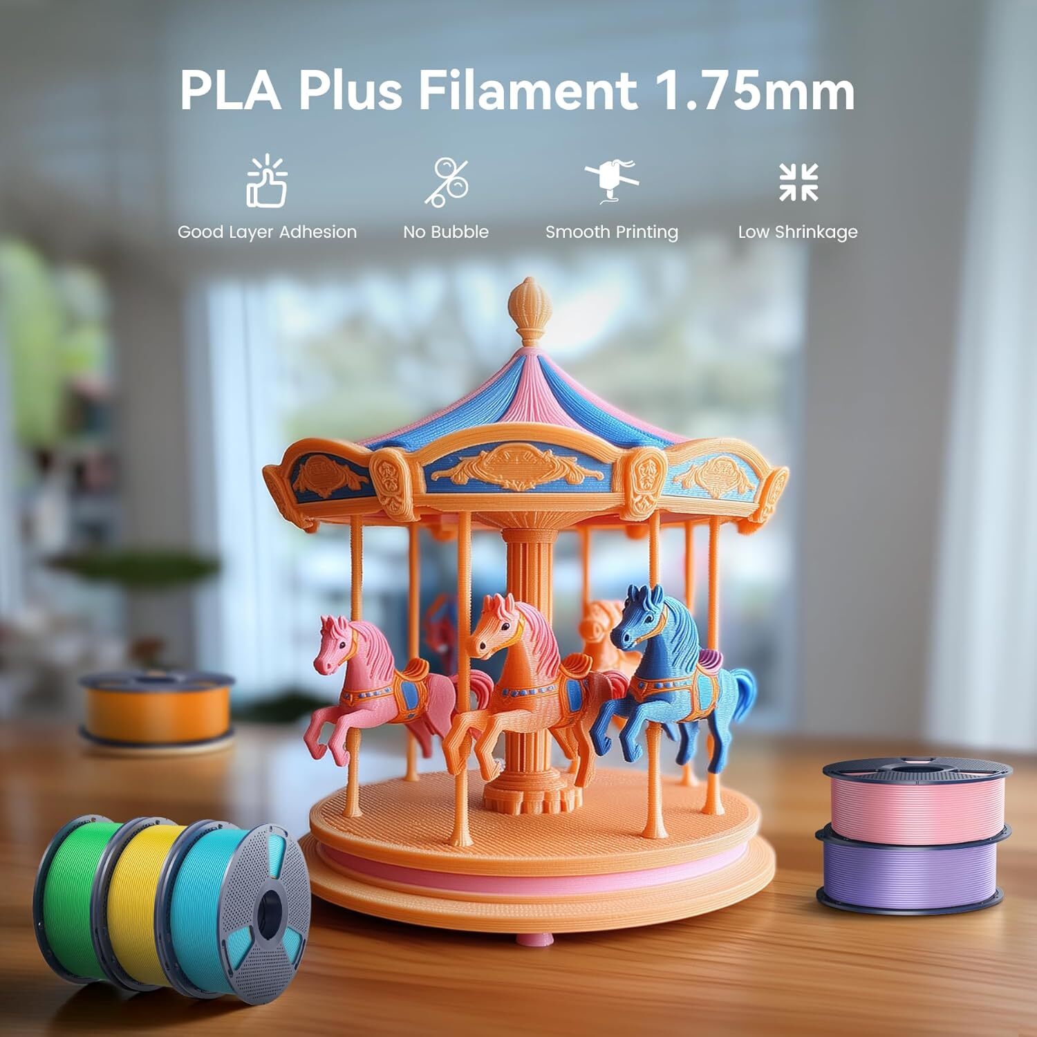 SUNLU PLA PLA+ PETG SILK ABS TPU 3D Printer Filament 1.75mm 1KG/0.25KG Non-toxic