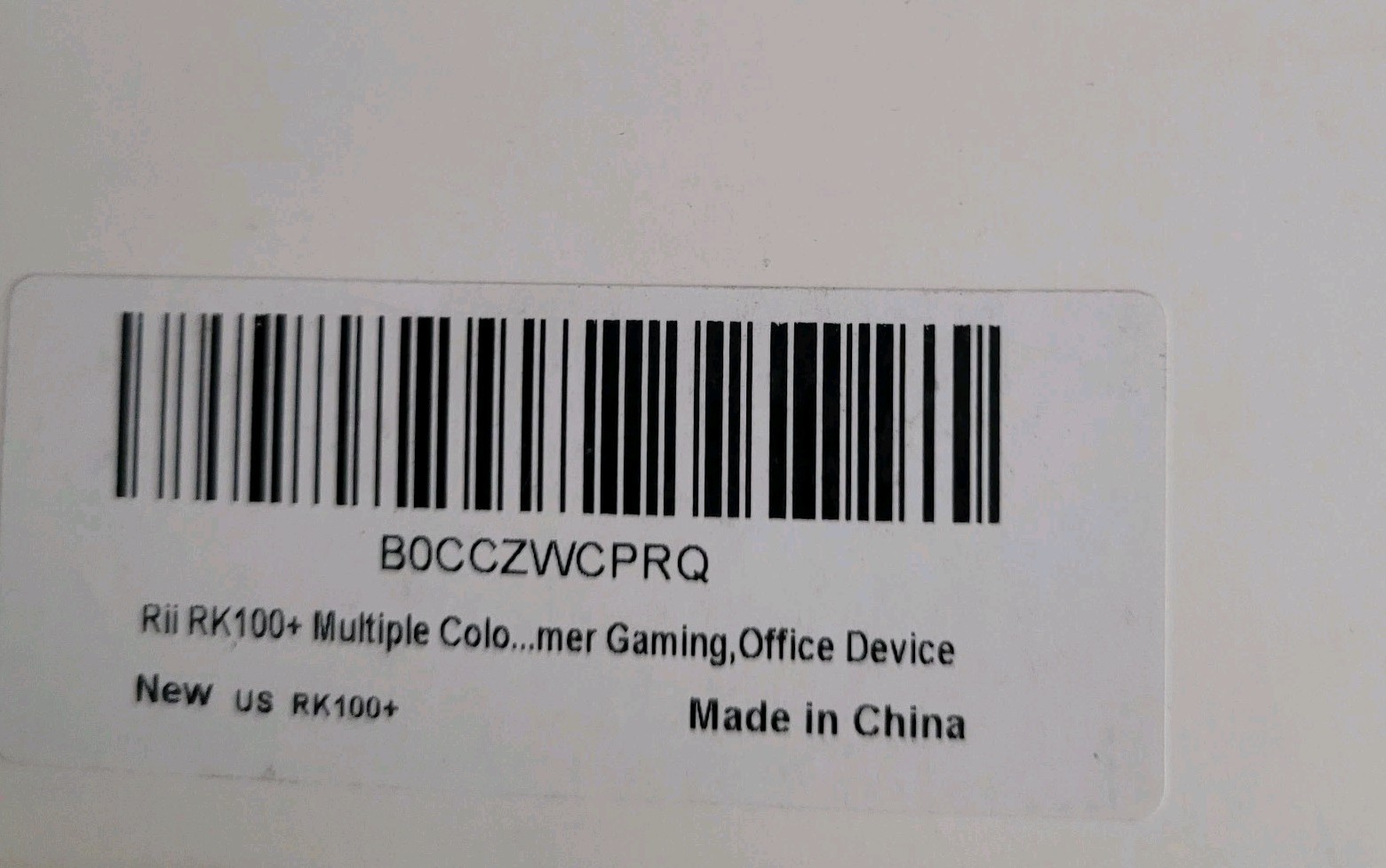 New Rii RK100+ Mixed Color LED Backlit Multimedia Gaming Keyboard