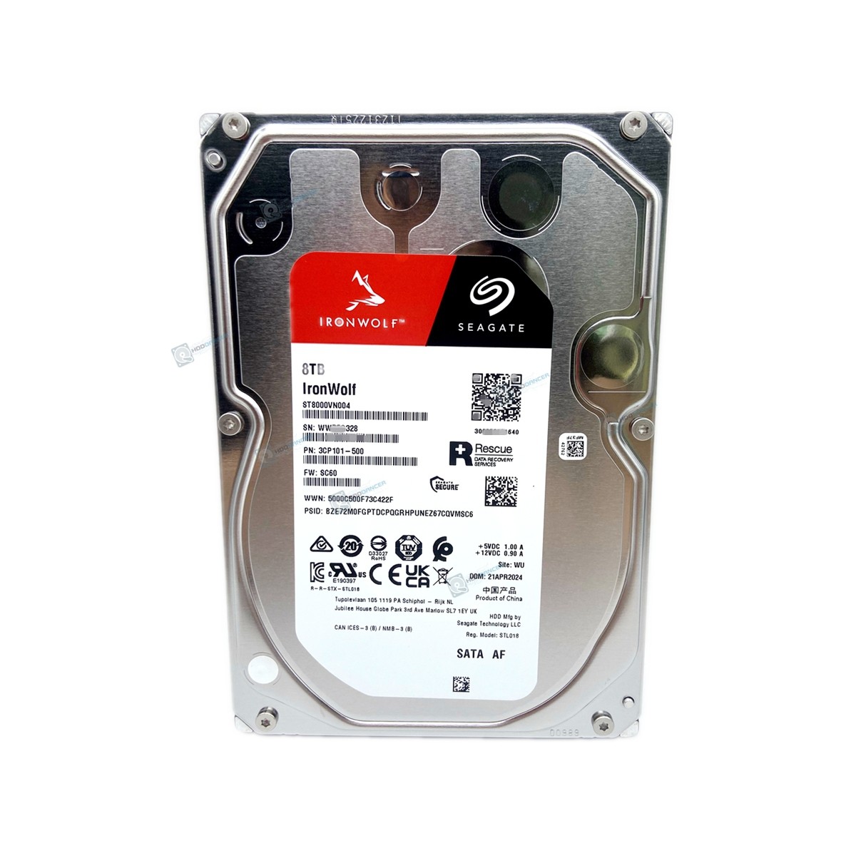 Seagate ST8000VN004 IronWolf 8TB 3.5″ SATA NAS 6Gb/s 7.2K 256MB Hard Drive