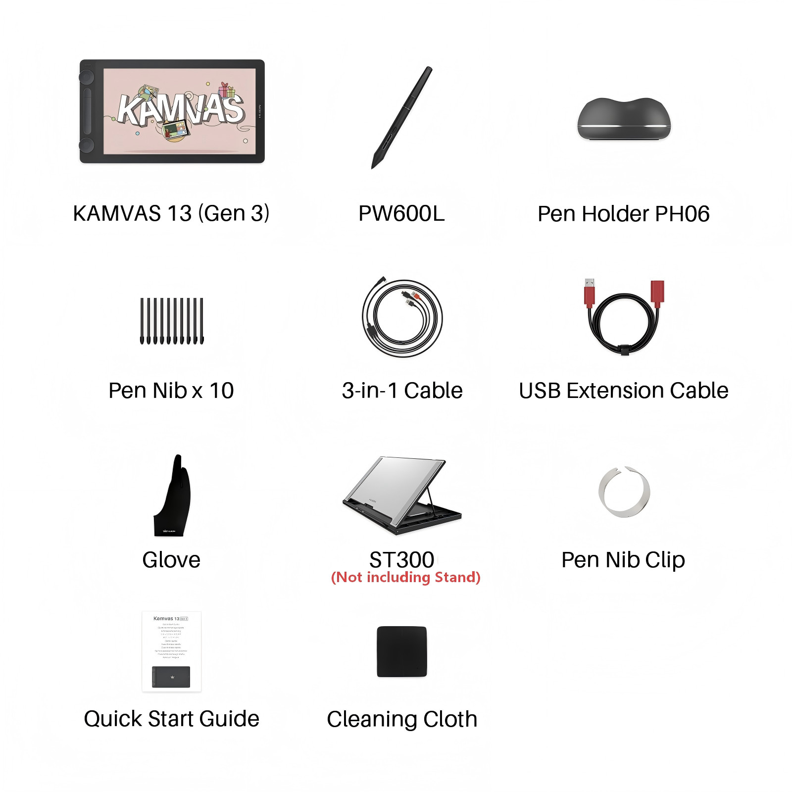Huion Inspiroy H430P OSU Graphic Drawing Tablet Battery-free 4096 Stylus US Ship