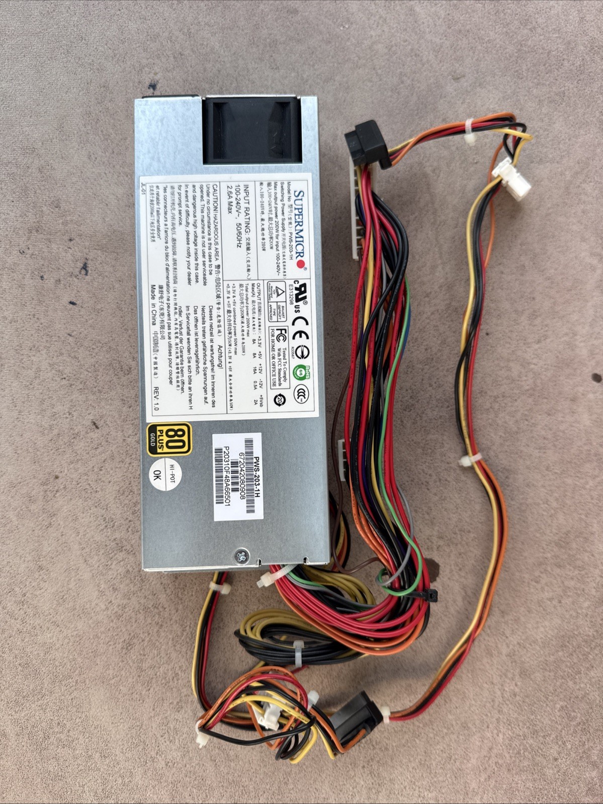 Supermicro Switching Power Supply 200W PWS-203-1H