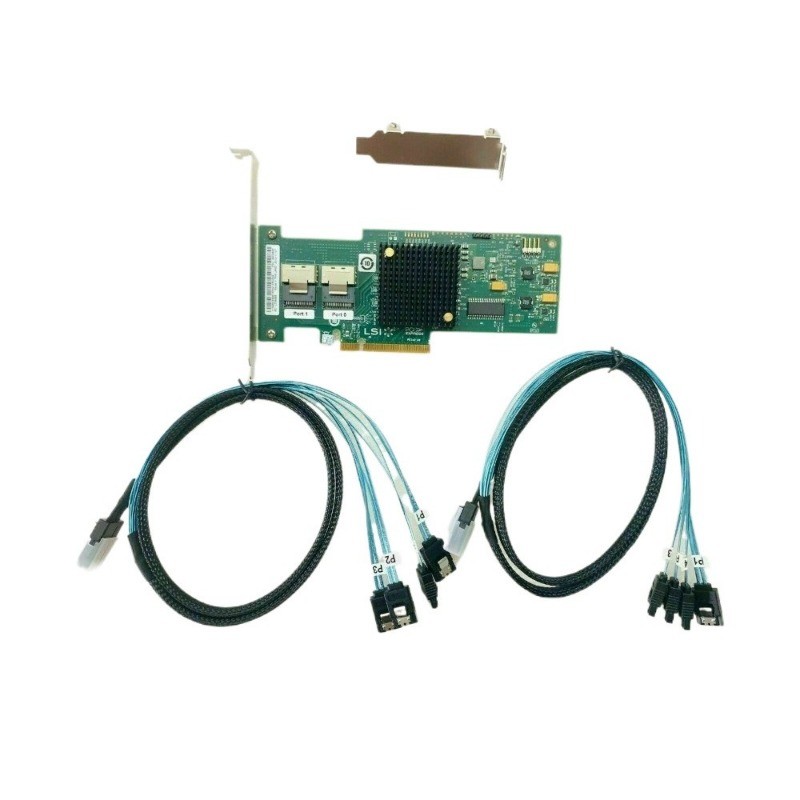 HP H220 6Gbs HBA LSI 9205-8i IT Mode ZFS FreeNAS unRAID +2*SFF-8087-SATA 90CM US
