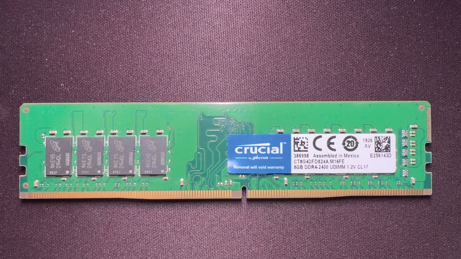Crucial 8GB DDR4 2400MHz PC4-2400 Desktop RAM CT8G4DFD824A Tested