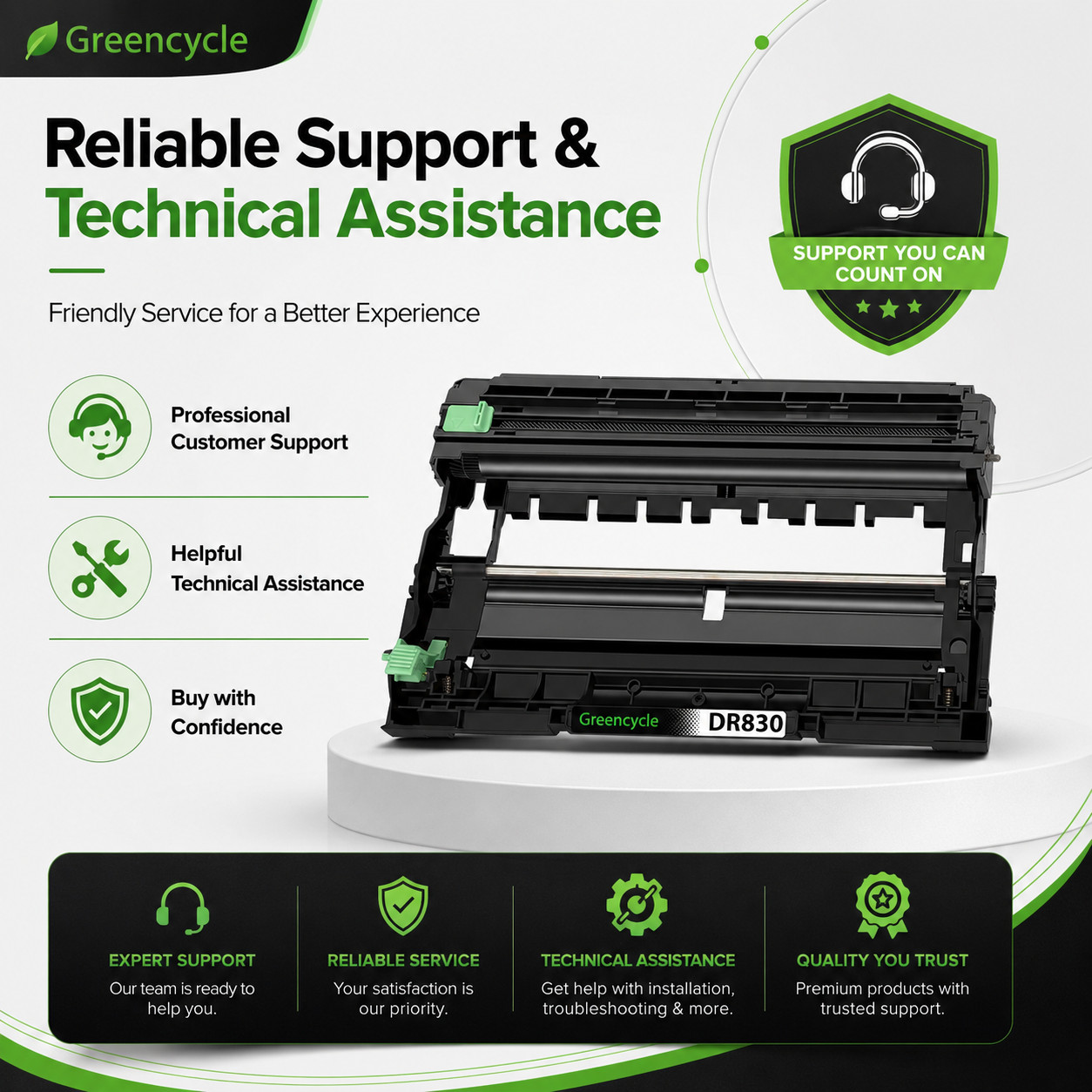 TN830XL Toner Cartridge DR830 Drum Unit for Brother HL-L2420DW HL-L2460DWXL