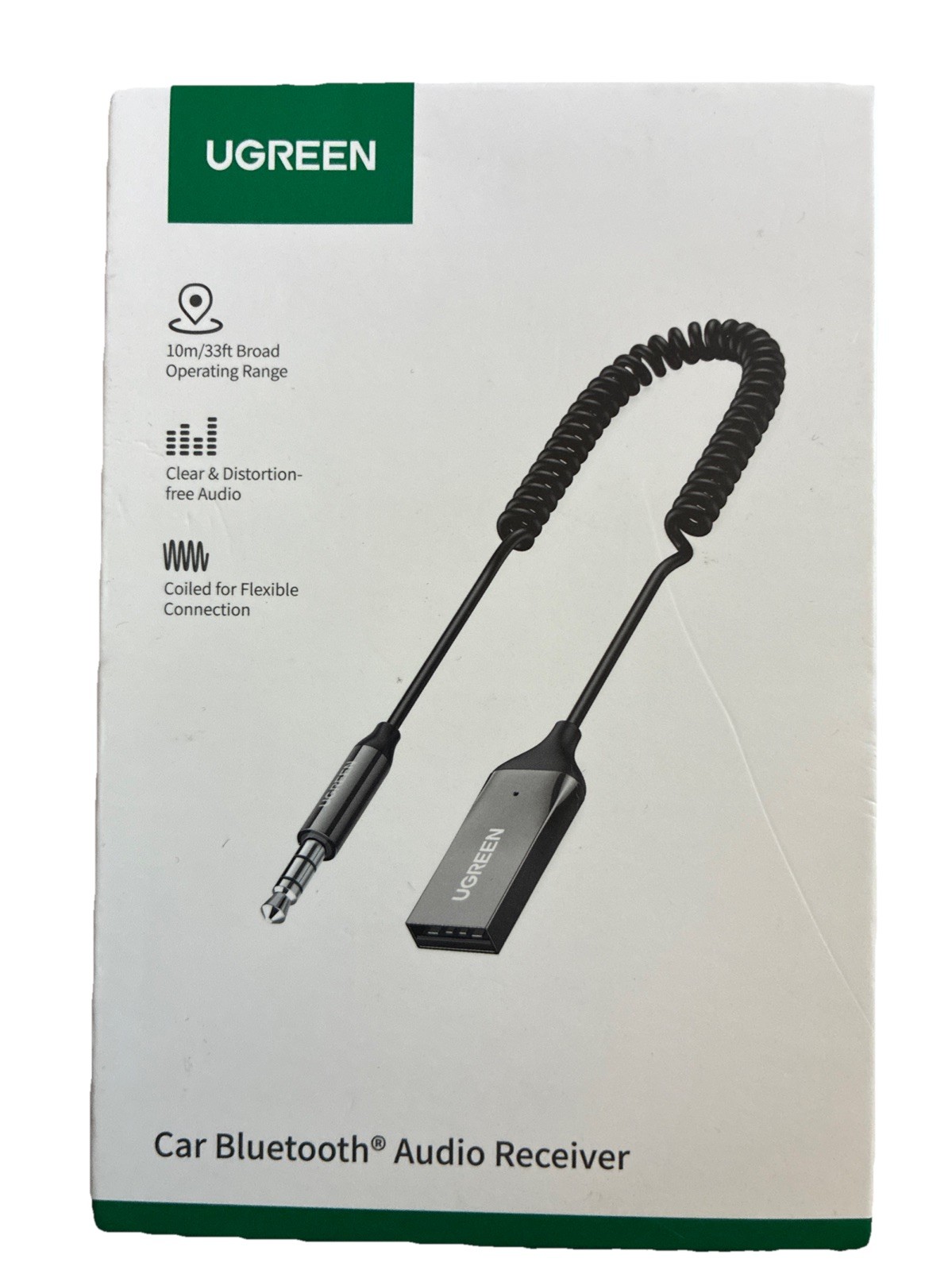 Ugreen CM309 Car Bluetooth Audio Reciever Adapter V5.0