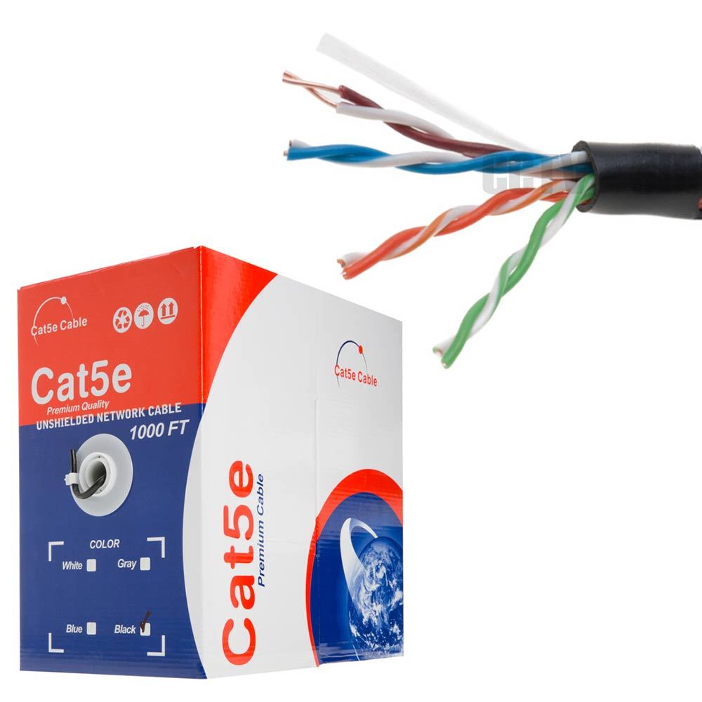 500ft/1000ft CAT5e/CAT6 Ethernet Cable Professional Network UTP CCA High Speed