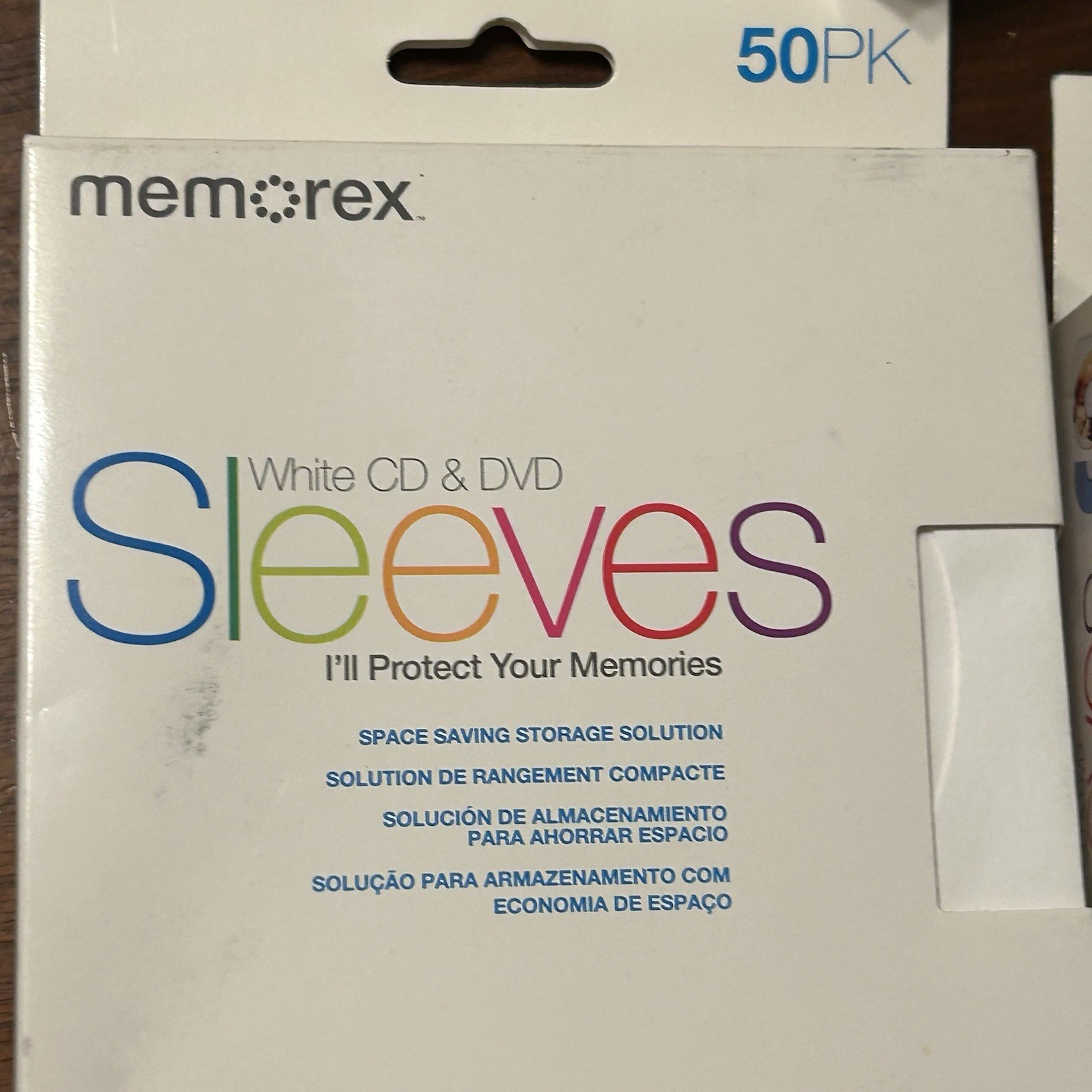 MEMOREX Paper CD SLEEVES with Window & Flap Lot – 4 BOX LOT 200 Sleeves total