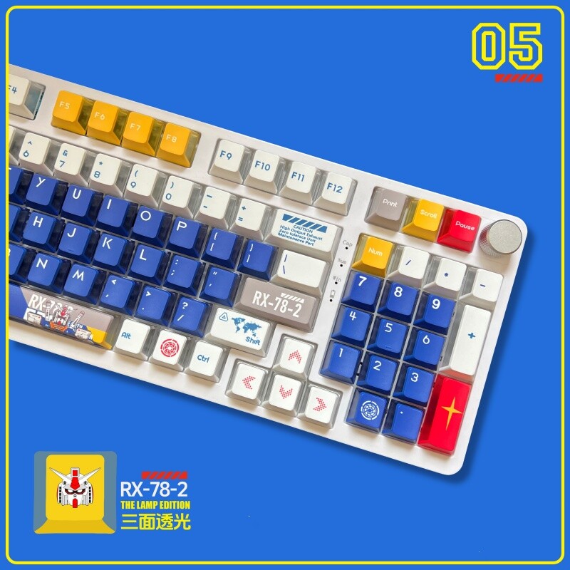 Anime Mecha Cartoon PBT Keycaps For Mechanical Keyboard Only Keycaps Gifts 1PC