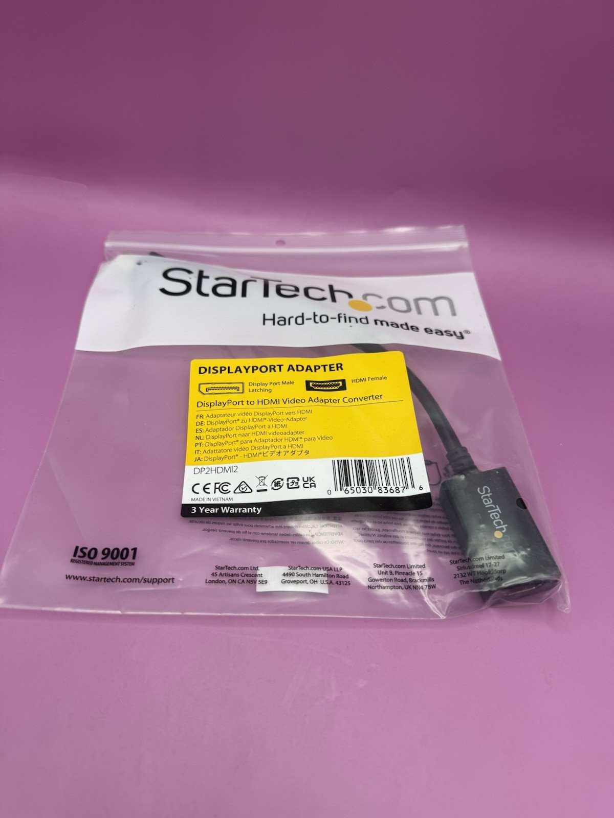 StarTech.com DP2HDMI2 DisplayPort to HDMI Video Adapter Converter