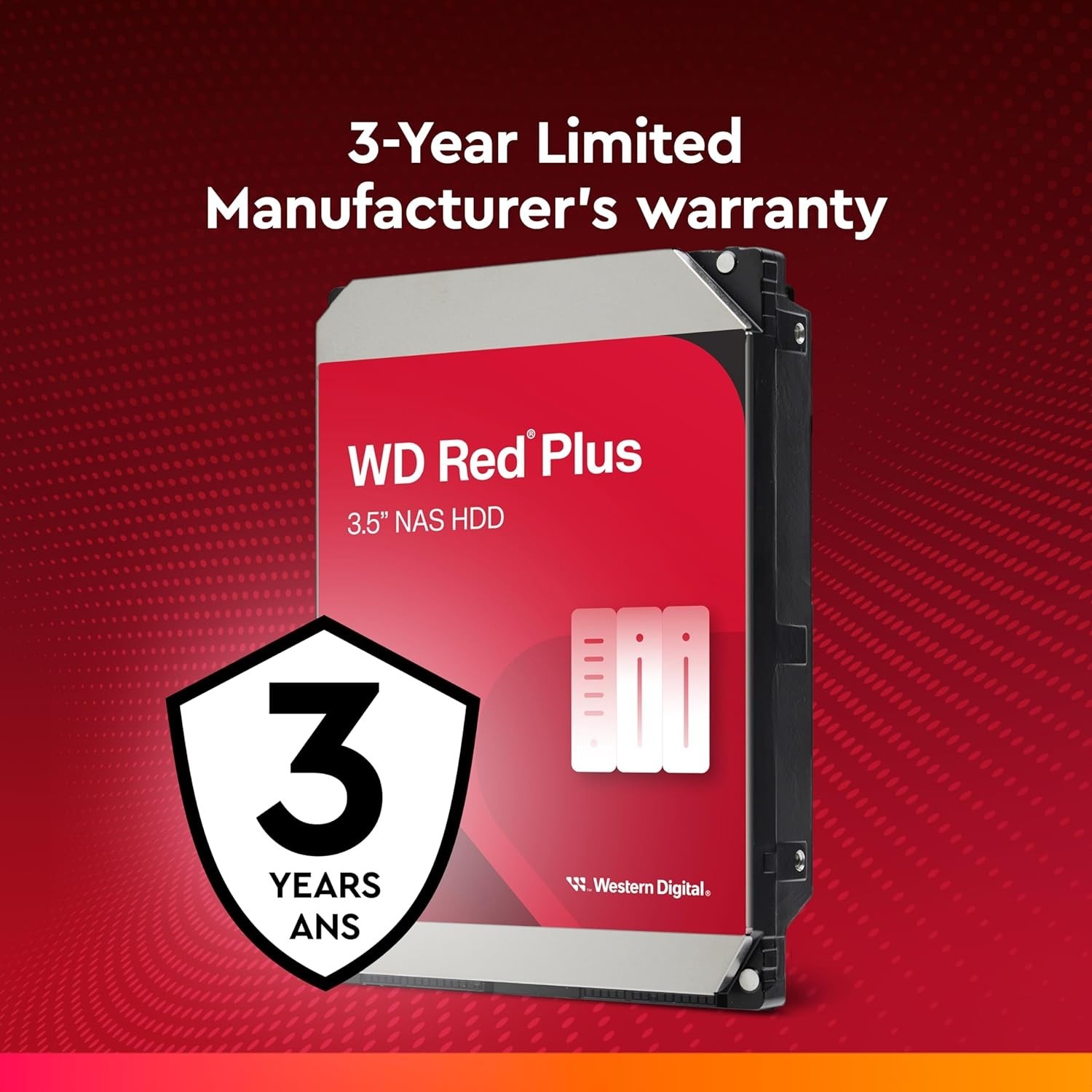 🔥 Western Digital Red Plus NAS 8TB WD80EFPX 5640RPM SATA III 256MB Cache HDD