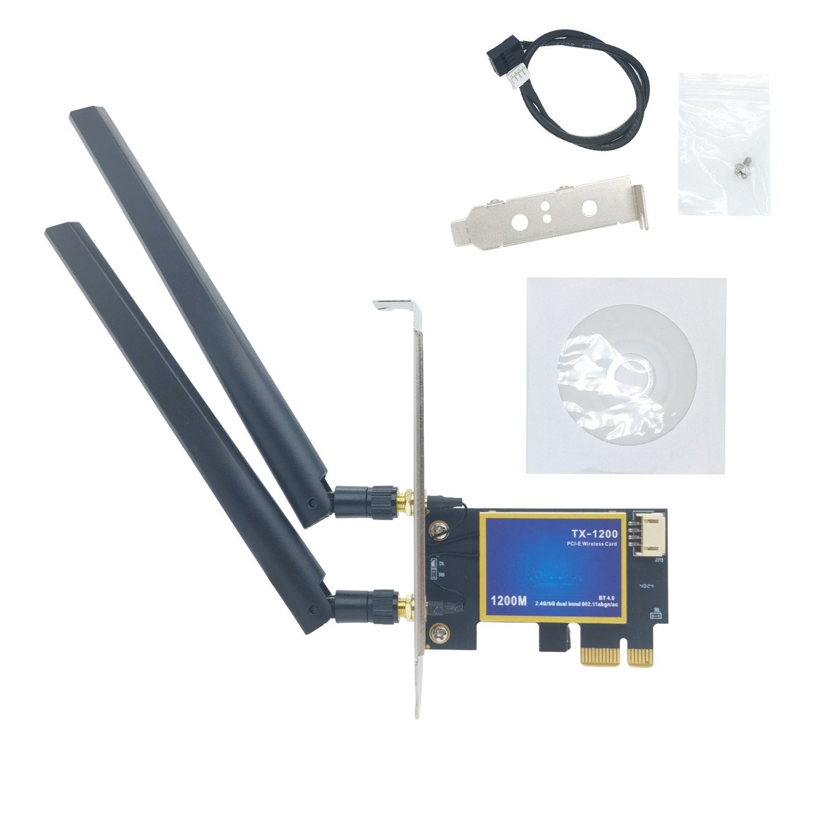 Wireless Network Bluetooth 4.0 Card With 2.4G 300mbps And 5G 867mbps Speeds