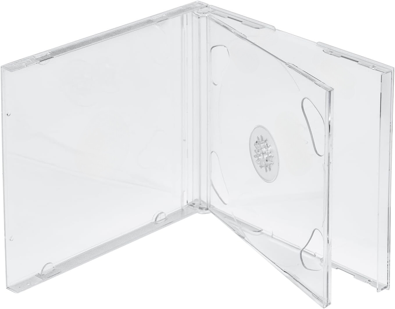 2-Disc STANDARD Double CD Jewel Case with Tray 10.4mm (2 CD) Lots Clear Cover