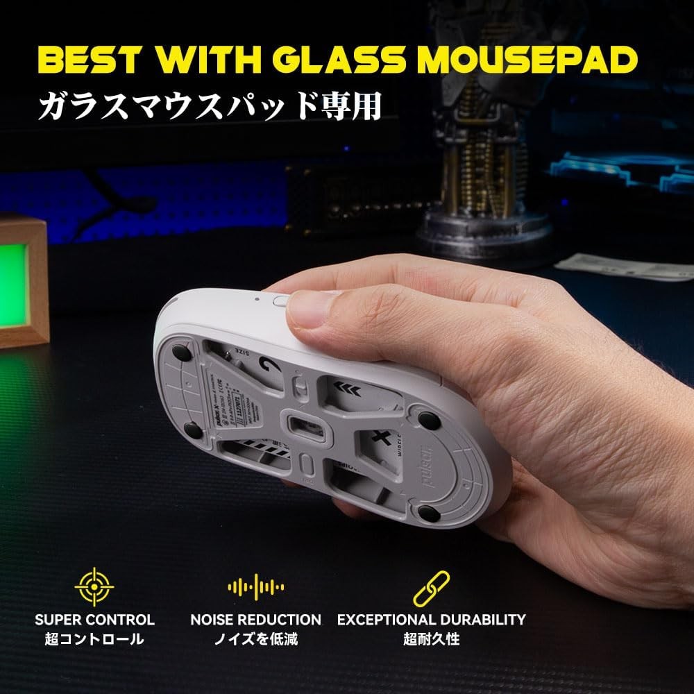 Mouse Skates for Glass Mousepads UHMWPE Universal Round Dots 6.5mm 40pcs Rounded
