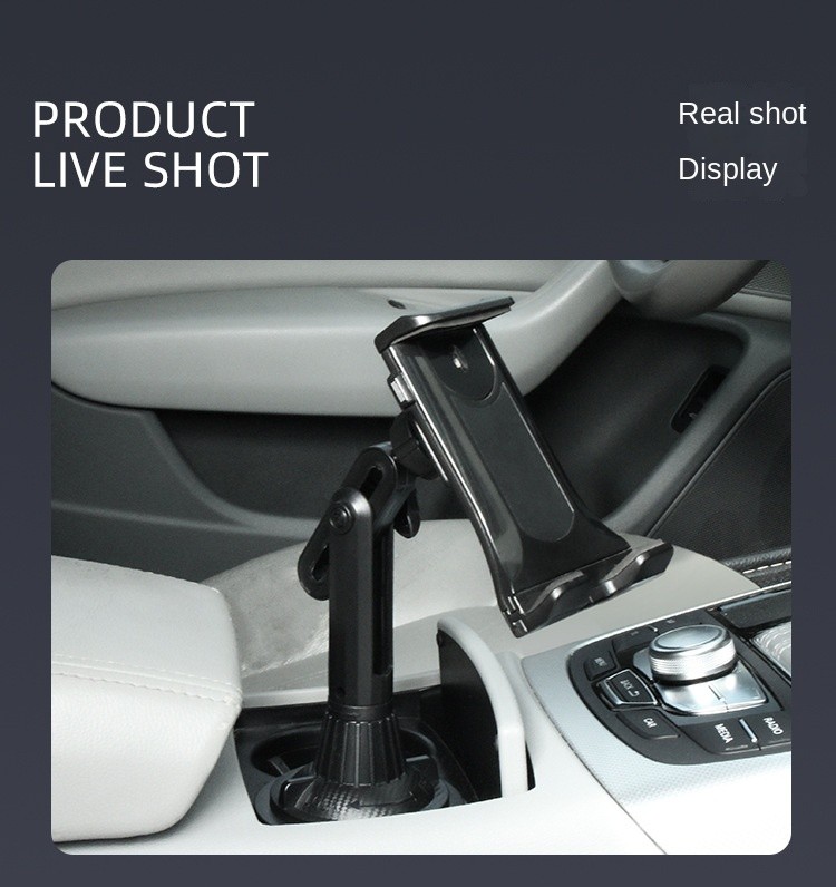 Upgraded Version Universal Adjustable Car Mount Cup Cradle Holder for Cell Phone