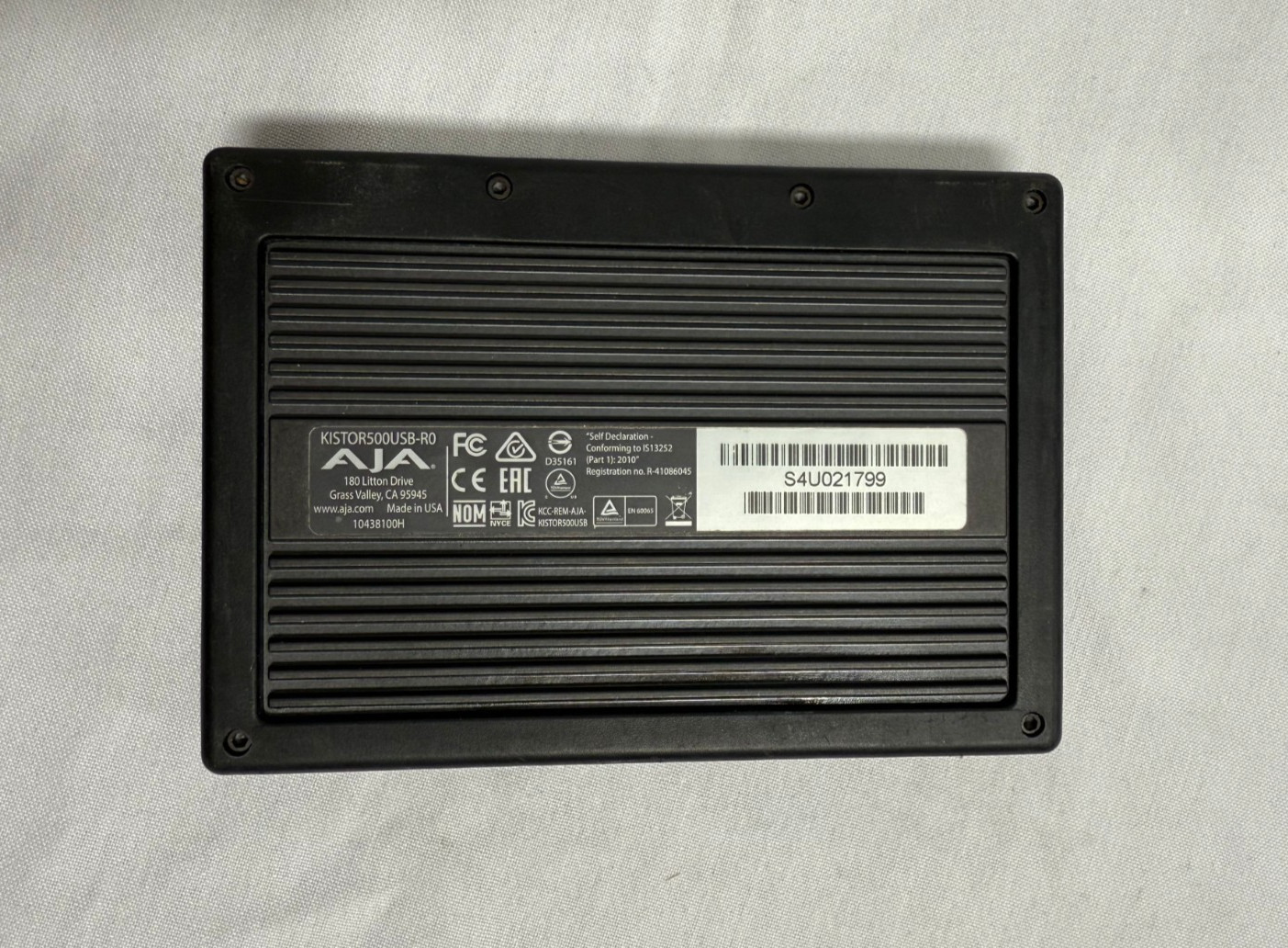 AJA KI-STOR500USB-R0 High Capacity 500GB Hard Drive Storage Module for Ki Pro