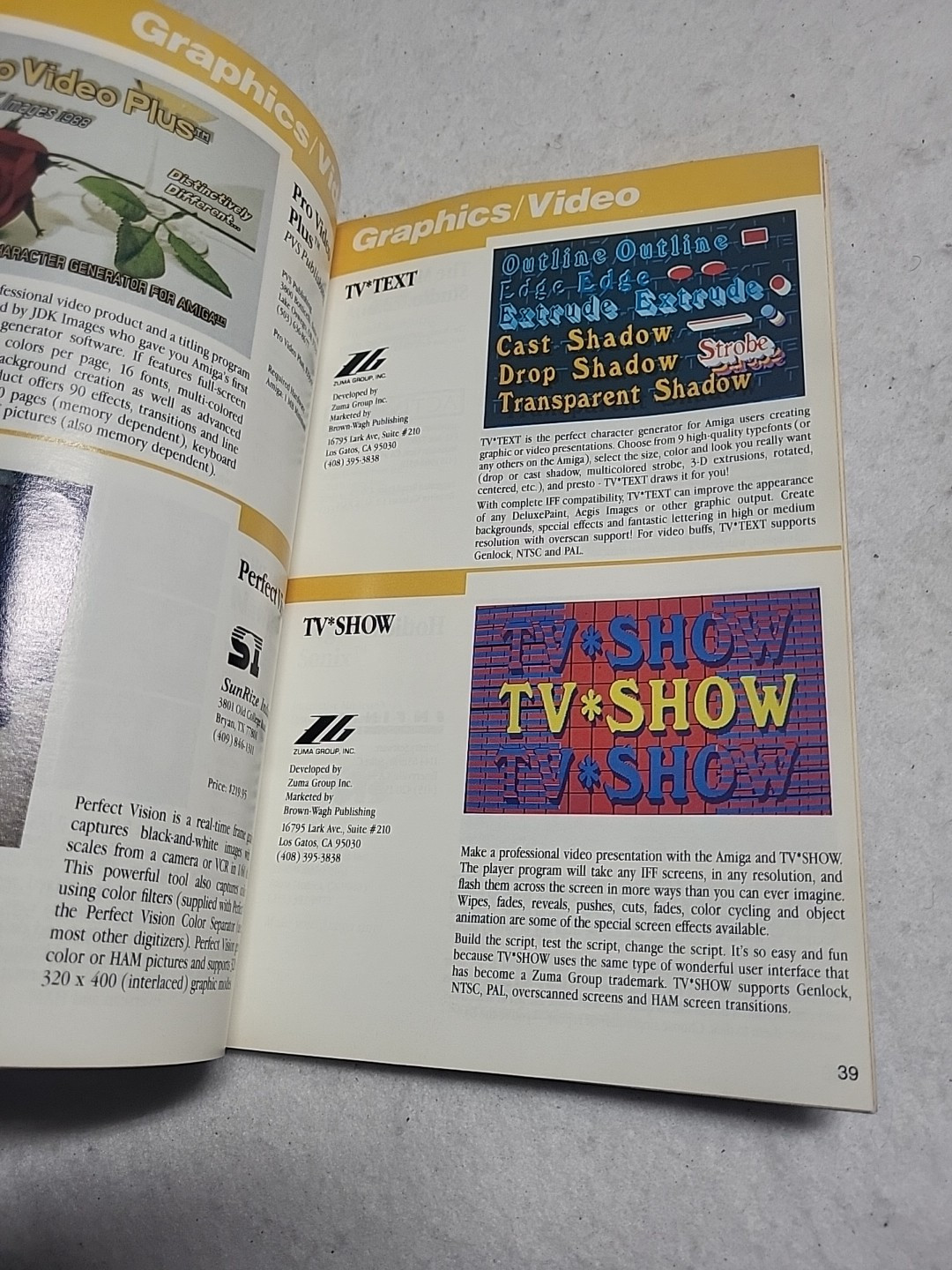 Commodore Amiga Buyer’s Guide To Software and Accessories Vol 4, Vtg Computers