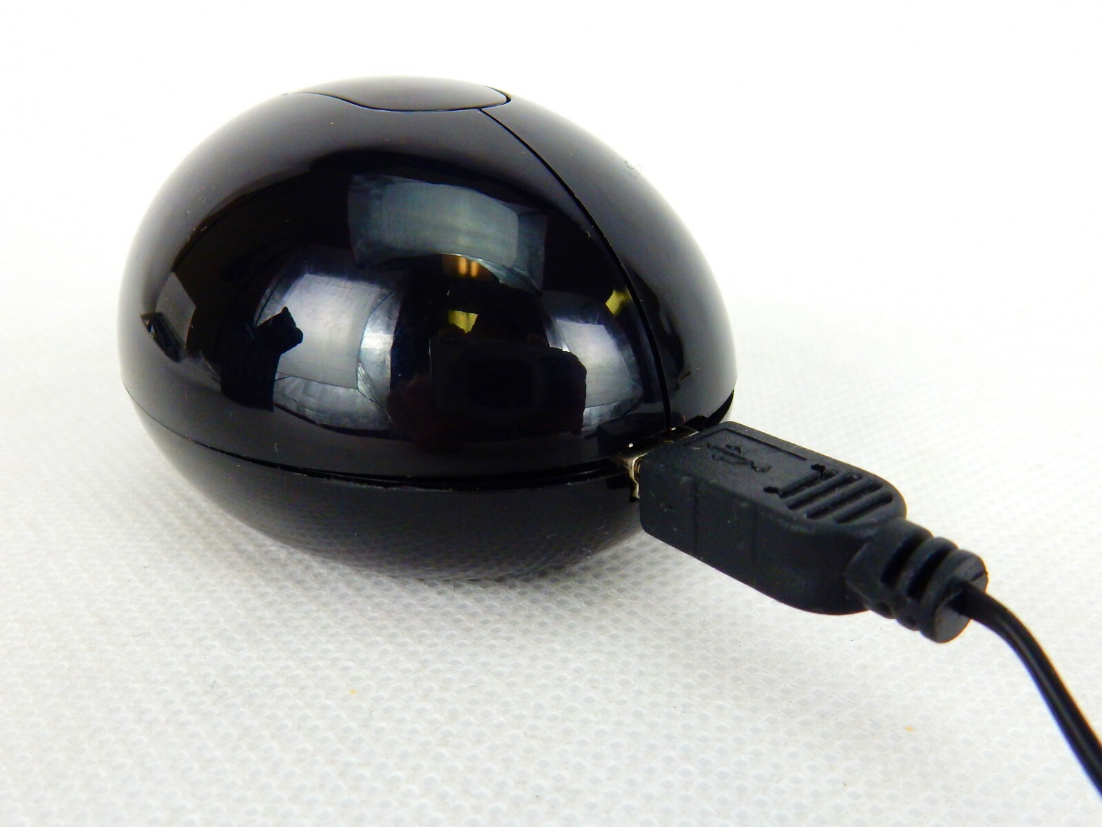 Mini USB Mouse, Retractable Cord, Programmable Button, Black or White, #US1004