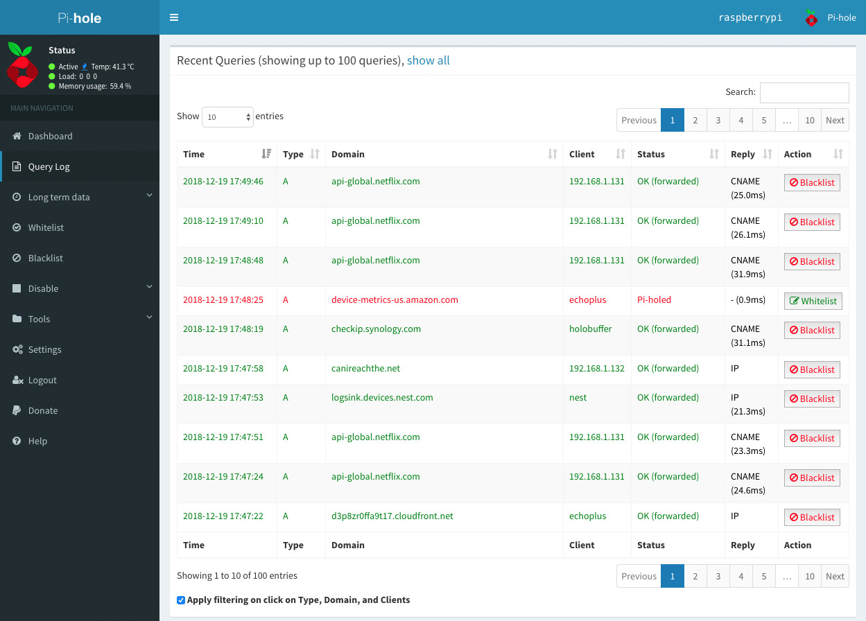 Pi-Hole Home Network Ad Blocker (Blocks Website Ads, Privacy Trackers & Malware)