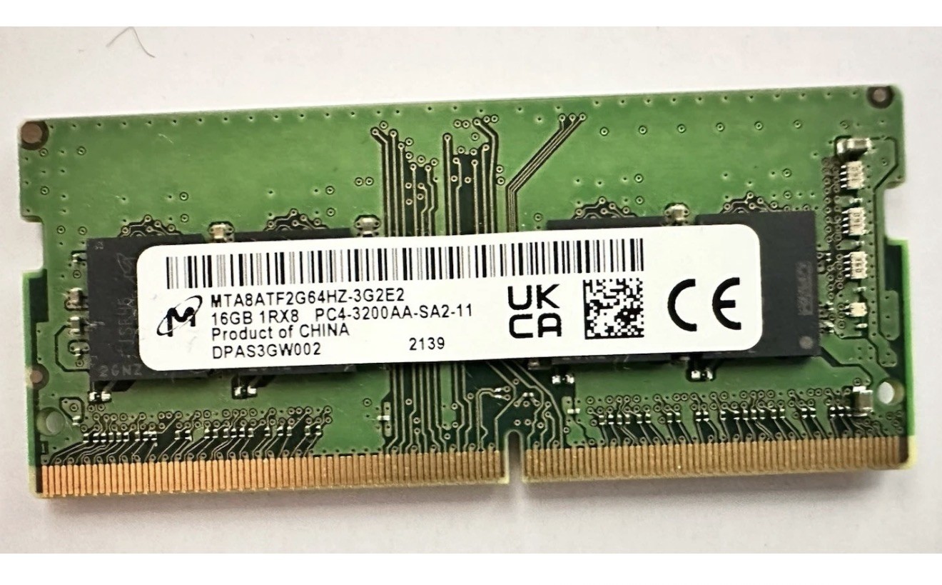 Micron 16GB 1RX8 3200AA DDR4 Laptop RAM [MTA8ATF2G64HZ-3G2E2]