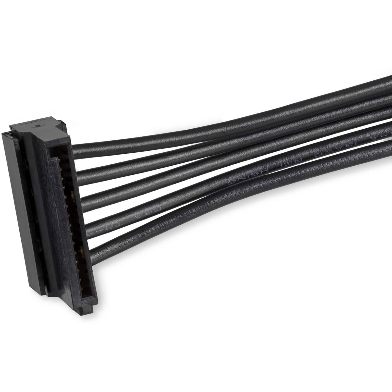 StarTech.com 15.7 in (400 mm) SATA Power Splitter Adapter Cable – 1, Black