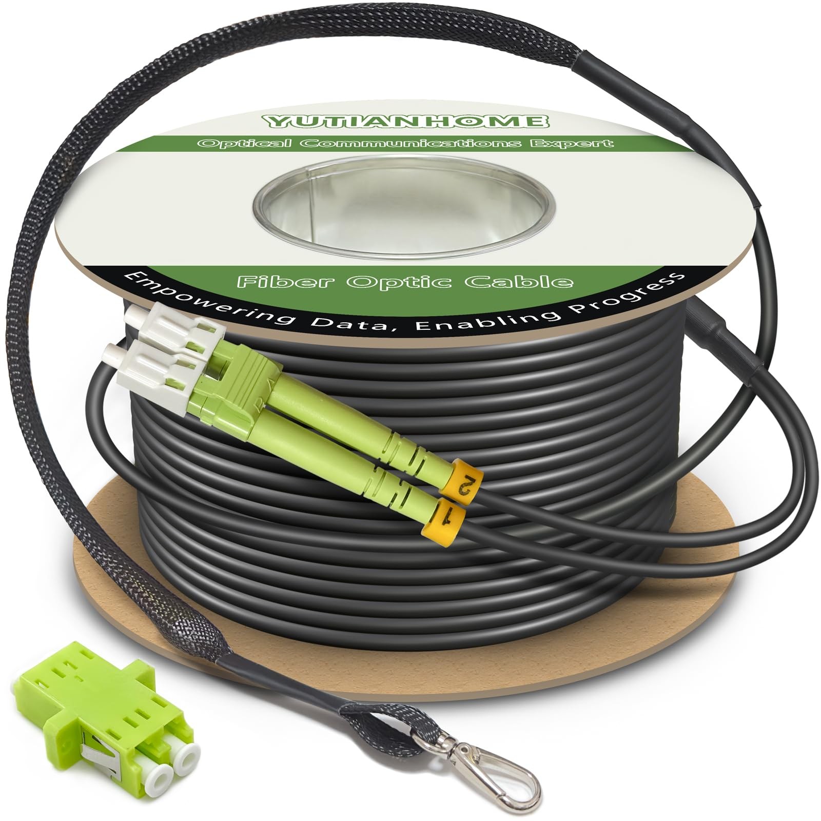 165ft/50m OD-5mm Industrial TPU 40Gb 100Gb OM5 Fiber LC to LC Outdoor Armored…
