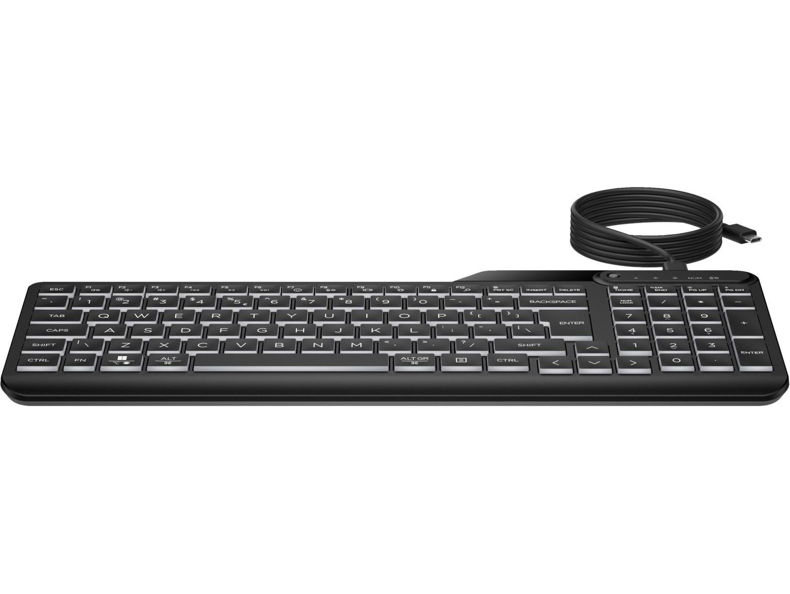 HP 400 Backlit Wired Keyboard