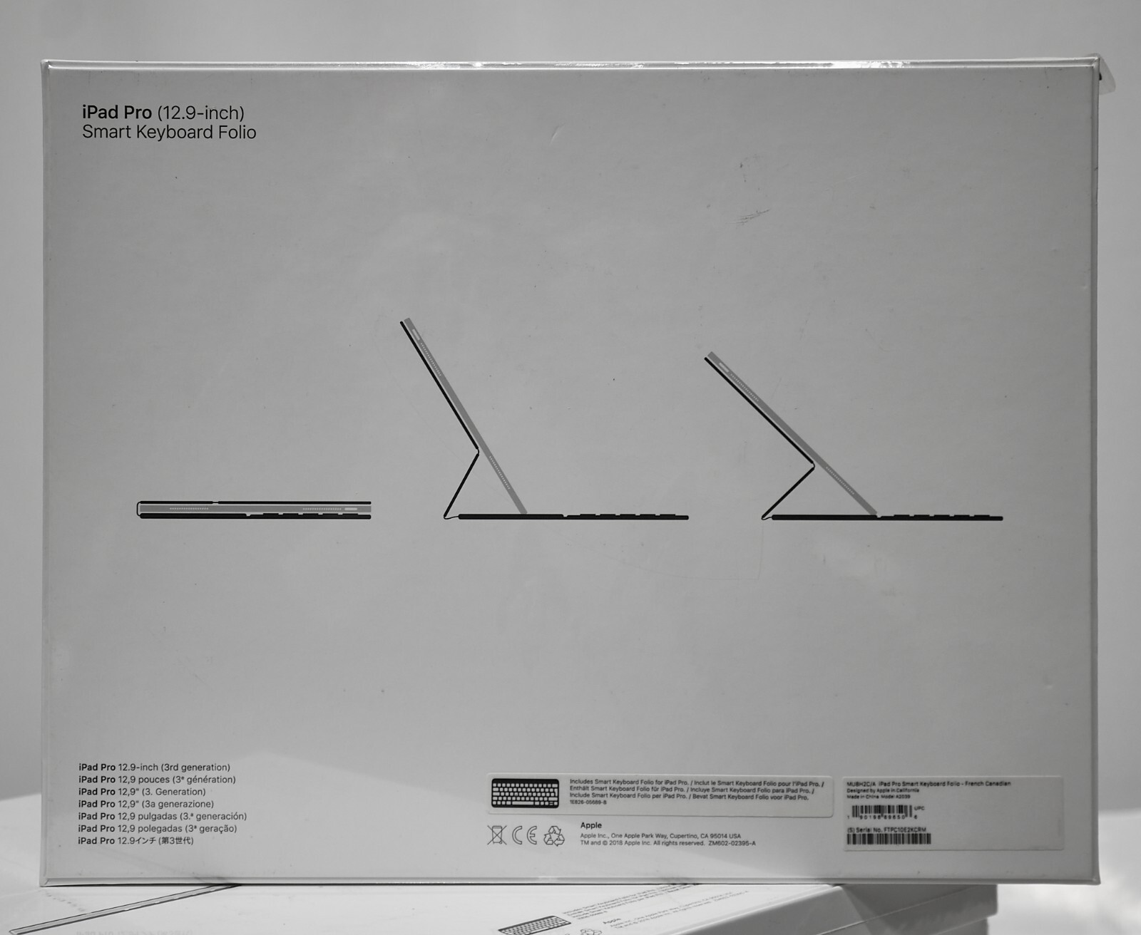 ✅ Apple Smart Keyboard Folio Case for 12.9″ iPad Pro (3rd Gen 2018 ) -NEW sealed