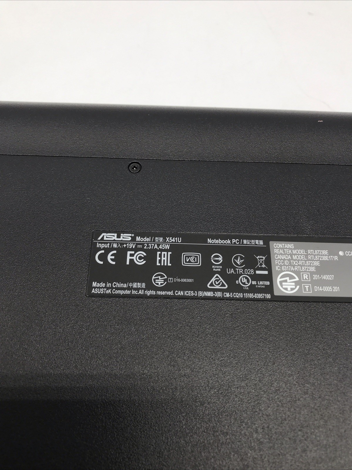 ASUS X541UAK Notebook PC Red WiFi 15.6″ 8GB 1TB Intel i7 Windows 10 Home – Good