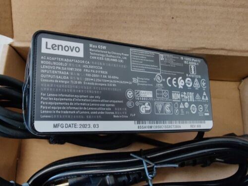 Genuine OEM 65W USB C Type C AC Adapter Charger ADLX65YDC2A Lenovo ThinkPad Yoga