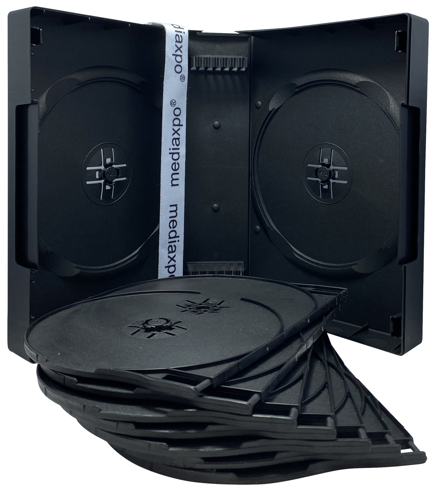 Black 16 Disc DVD Cases Lot