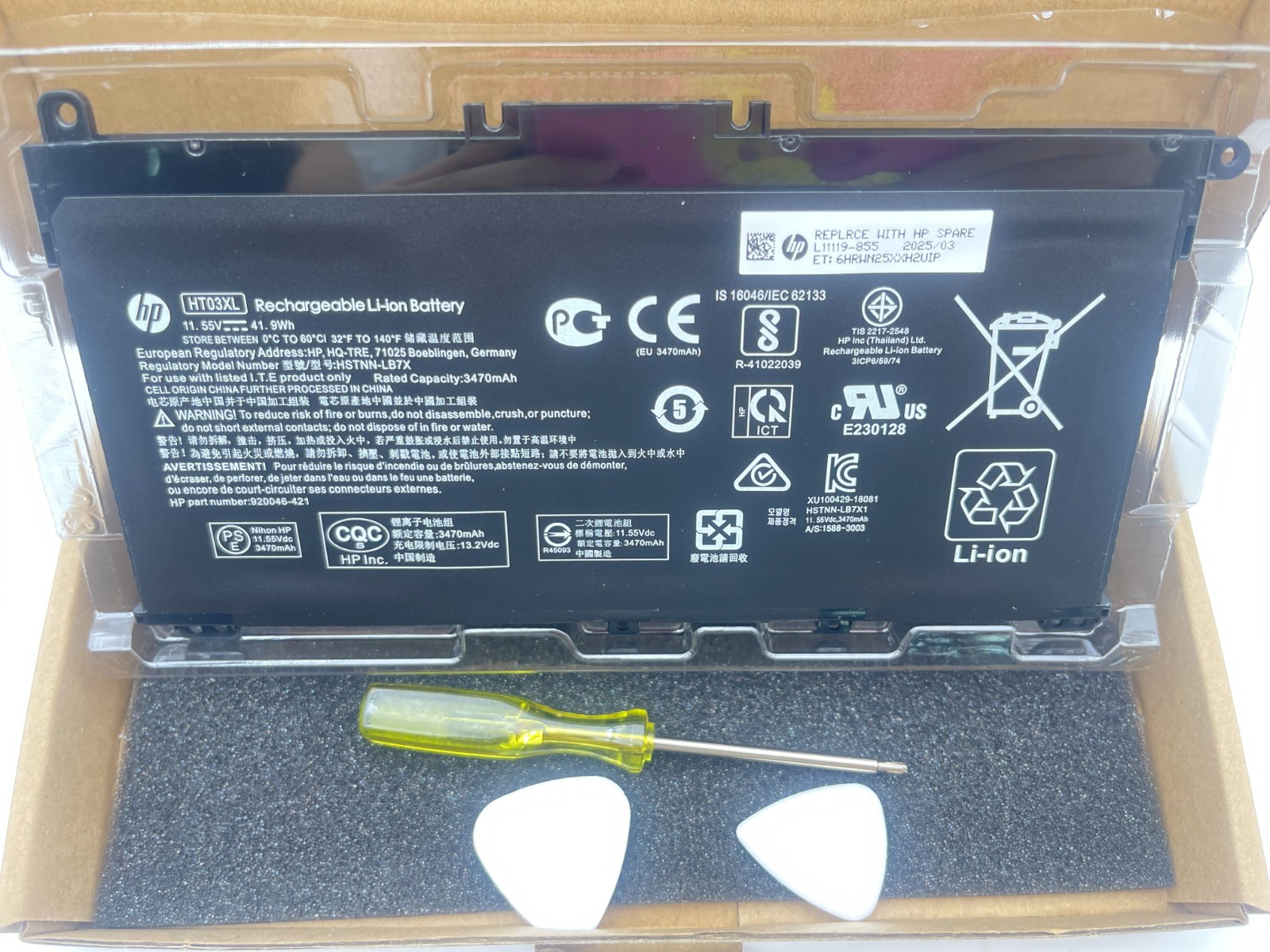 Genuine 41.9Wh HT03XL L11119-855 Battery for HP Pavilion 15-DA 15-DB 15-DW 15-DY