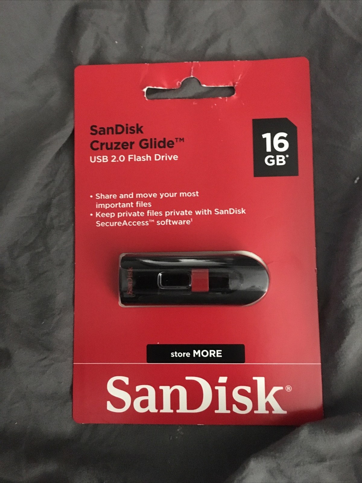 NEW- SANDISK Cruzer Glide 16GB USB Flash Drive