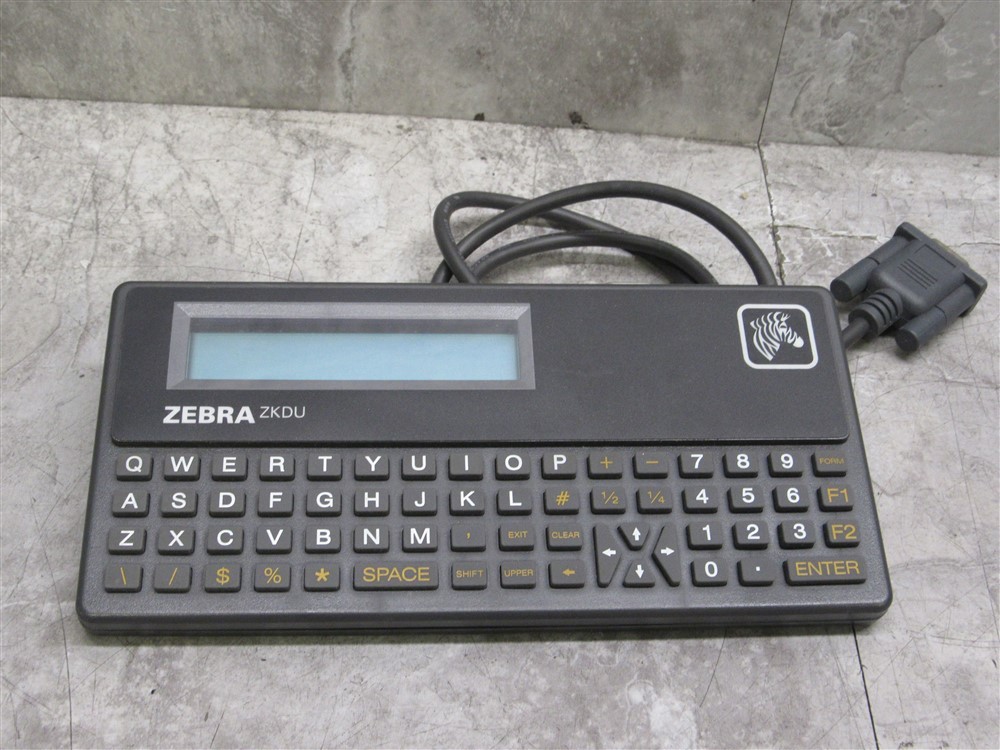 Zebra Label Printer ZKDU Serial 9-Pin Keyboard Display Unit ZKDU-001-00