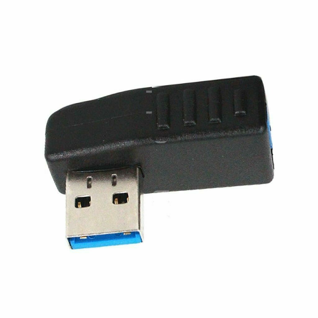 USB 3.0 A Male to Female Extension Cable 90 Degree Right Angle Adapter Plug