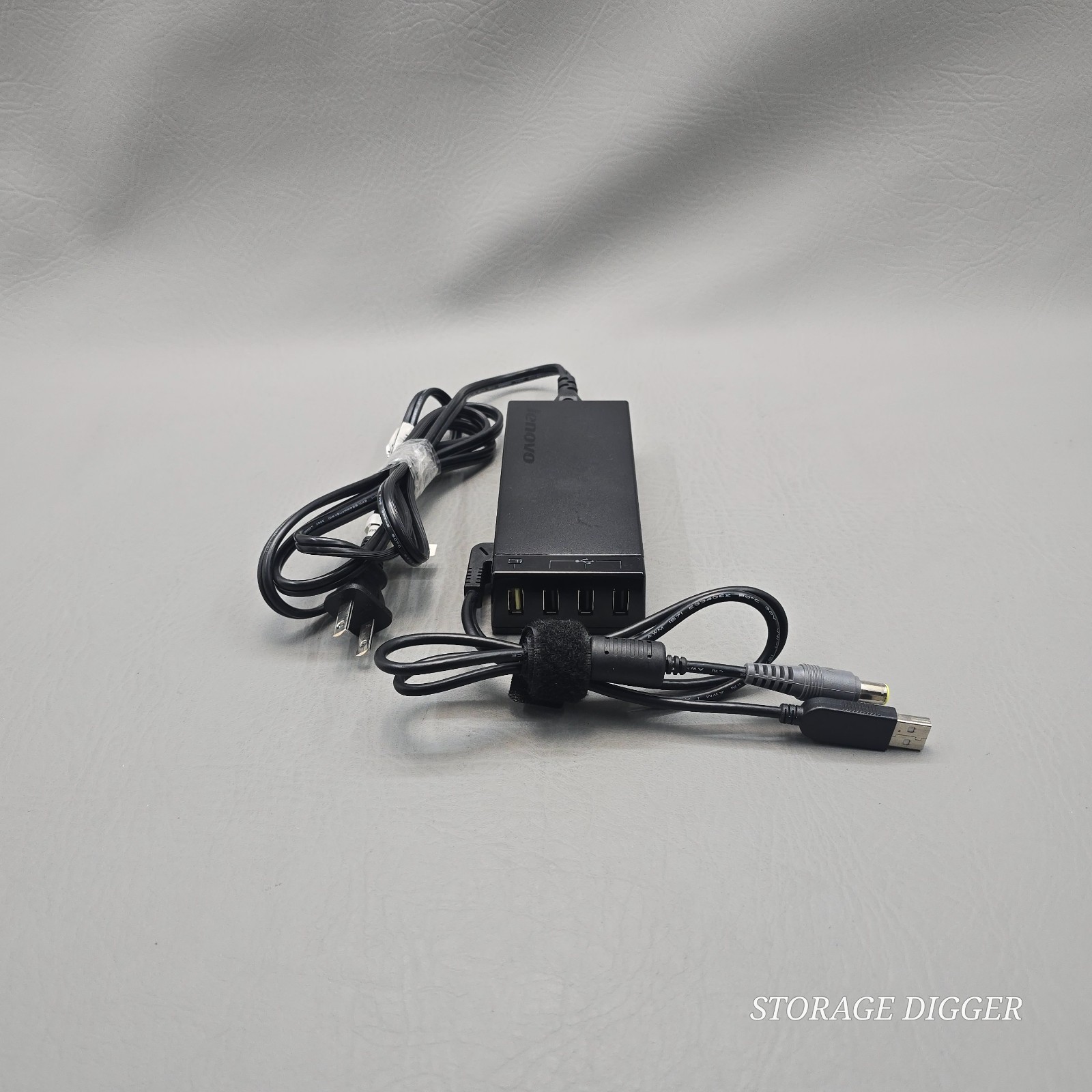 Lenovo 57Y4616 20V 3.25A Black Power Hub Adapter, USB Cable, Made in China