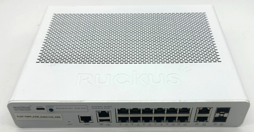 Ruckus ICX7150-C12P 12-Port PoE+ Gigabit Switch L3 Managed Fanless | UNIT ONLY