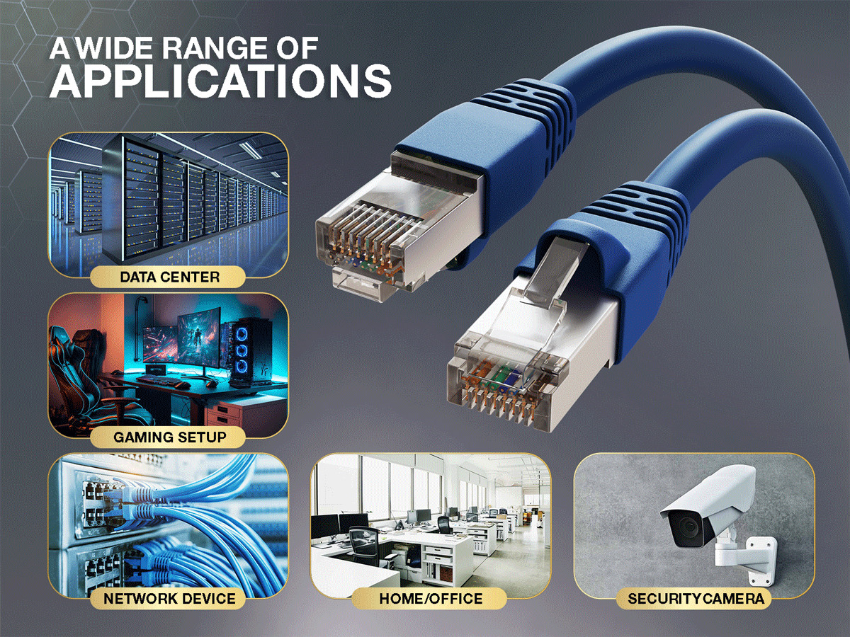 25ft Cat6a Shielded Ethernet Network Patch Cable STP Snagless 24AWG Bare Copp…
