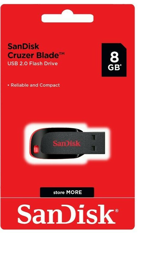 SanDisk Cruzer Blade 8GB USB 2.0 Flash Drive Thumb Drive Pen Drive (10 Pack)