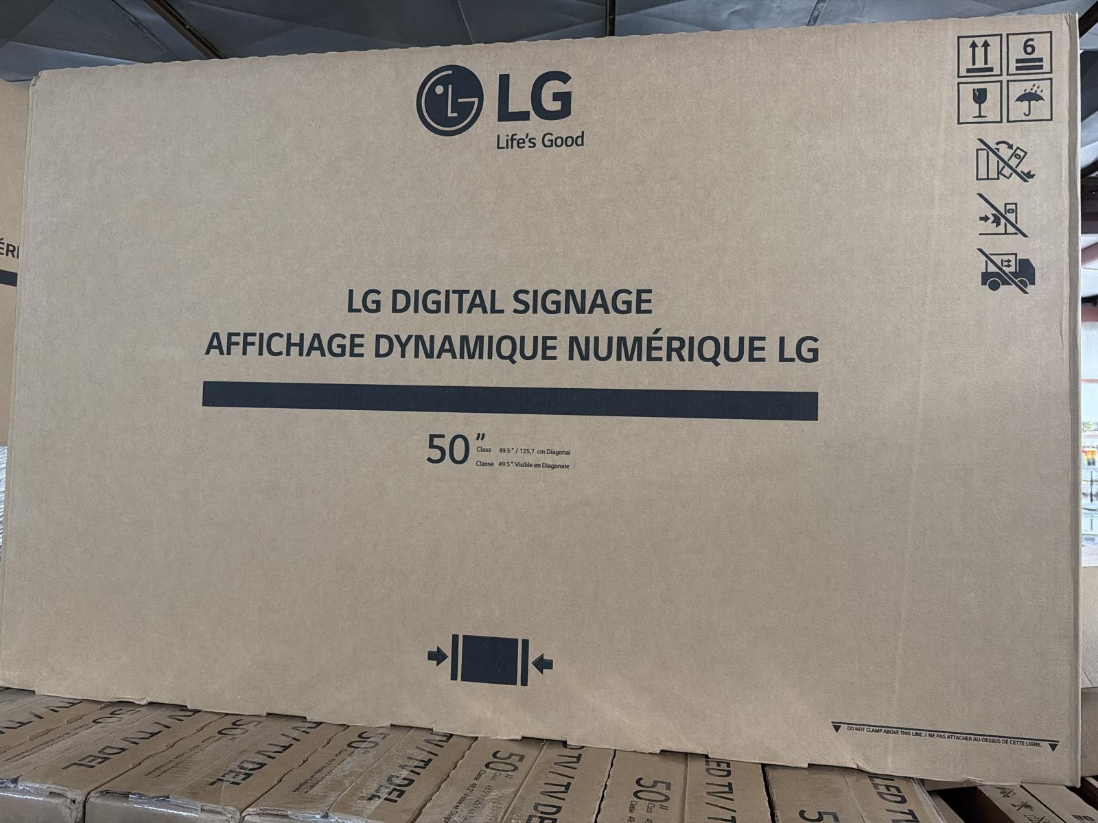 LG 50″ 4K Display Digital Signage TV Built In Speakers LG50UL3J-M