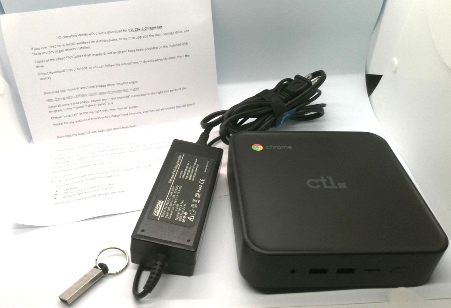 Modded CTL CBx1-7 Chromebox i7-8550U 8GB RAM 256GB SSD Windows 11 – NO ChromeOS