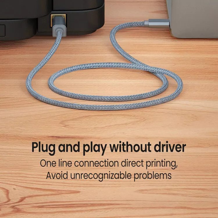 3FT/5FT/10FT USB B to USB C Printer Cable Type C Cord for Digital Piano MIDI
