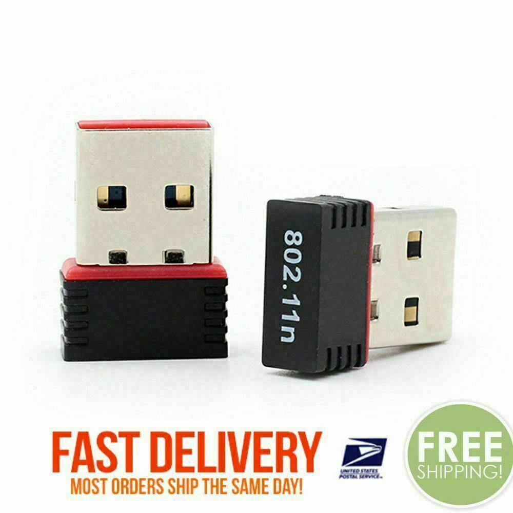 Lot of 1~1000 Mini USB WiFi WLAN Wireless Network Adapter 802.11 Dongle RTL8188