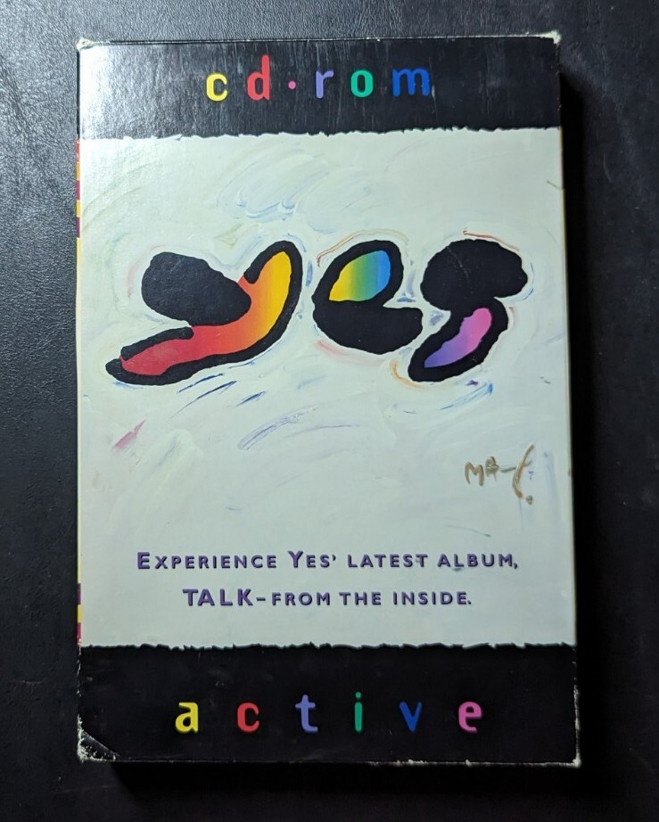 Yes Active CD-ROM Talk Album Mac/PC Software 1994 Sealed + Original Box- Music