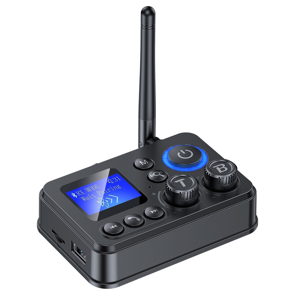 RX/TX Bluetooth 5.4 Transmitter Receiver 3.5mm AUX TV Home Stereo Audio Adapter+