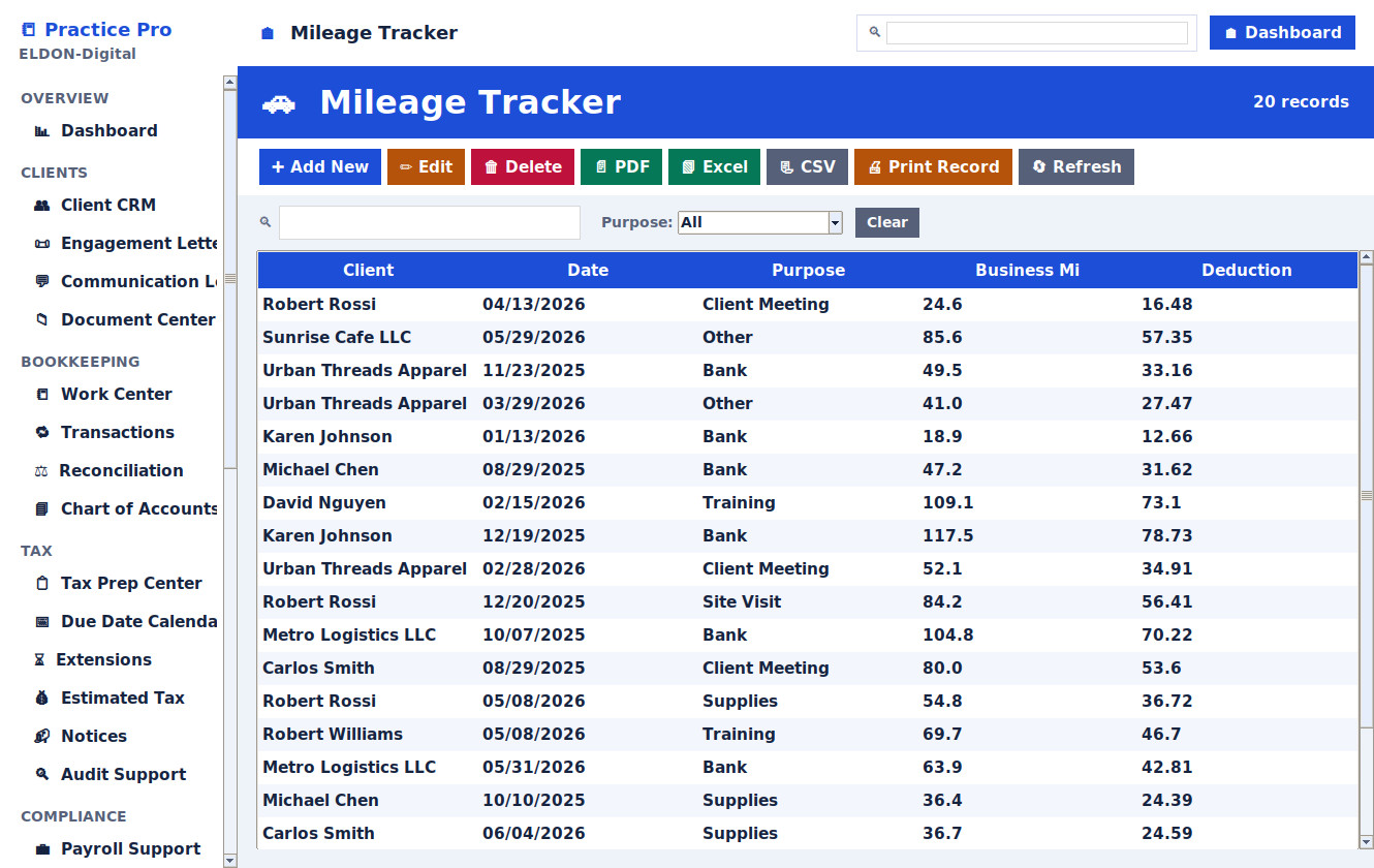 Bookkeeping & Tax Business Management Software Bookkeeper Tax Preparer Win/MAC