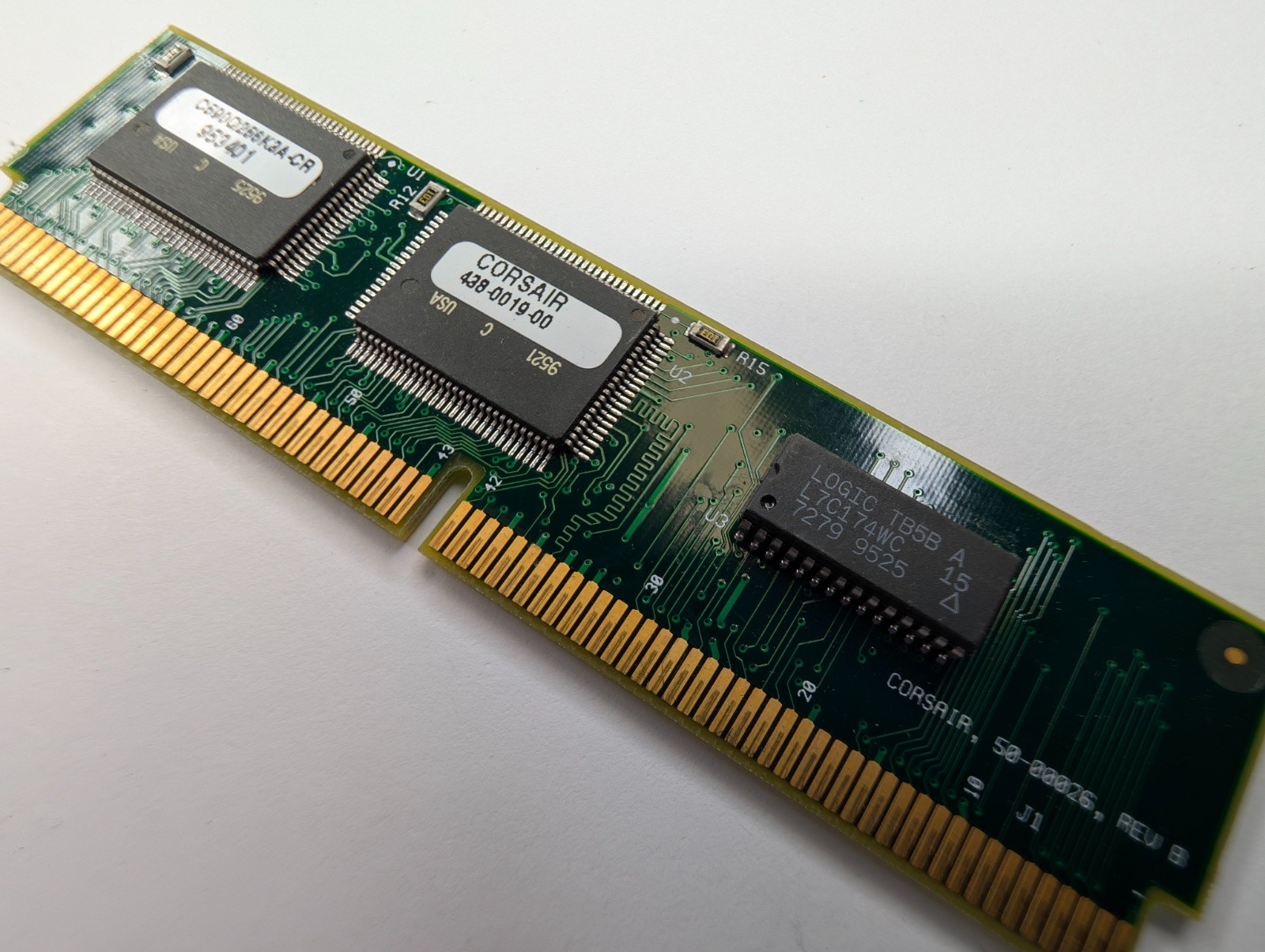 Unknown Vintage Corsair Microsystems Memory Stick C590Q256K3A-CR 438-0019-00 6N