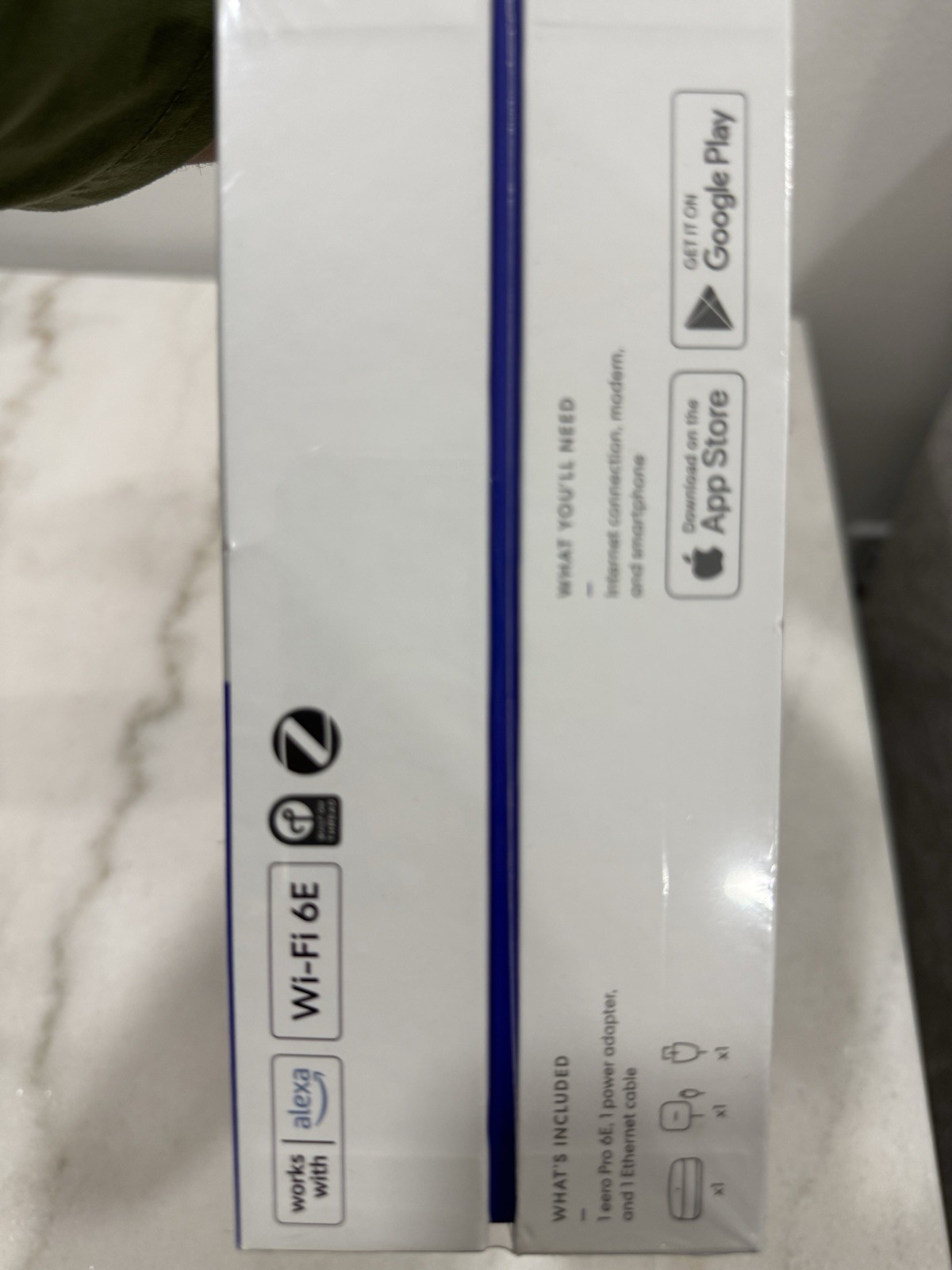 eero Pro 6E Tri-Band Mesh Wi-Fi 6E Router AX5400 White 1-Pack
